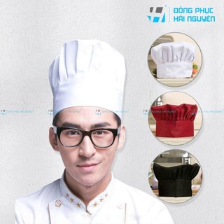 Nón đầu bếp đẹp free size - vải Kaki Hàn Quốc