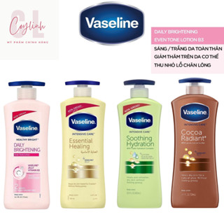 Kem, sữa dưỡng thể VASELINE Healthy nâng tone cho da 725ml chính hãng