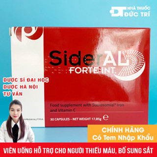 Viên uống hỗ trợ cho người bị thiếu máu, bổ sung sắt và vitamin cho cơ thể SIDERAL FORTE INT Hộp 3 vỉ x 10 viên