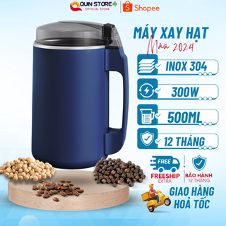 Máy Xay Hạt Khô Đa Năng Công Suất 300W, Xay Bột Ngũ Cốc, Cafe, Thảo Dược, Các Loại Hạt Cực Nhanh, Tiện Dụng Mẫu Mới