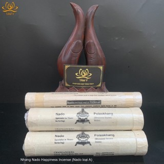 Nhang Bhutan Nado Poizokhang Specialist Đặc Biệt Và Nhang Nado Happiness Incense (Nado loại A) Đựng Trong Hộp Ống Tre