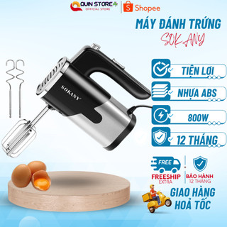 Máy đánh trứng cầm tay đánh bột, trứng sokany 800w có 5 tốc độ điều chỉnh sk-6621