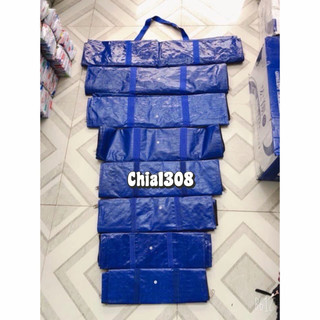 Túi bạt có dây kéo đựng đồ đựng quần áo màu xanh cam nhiều size siêu bền siêu rẻ( sỉ ib)