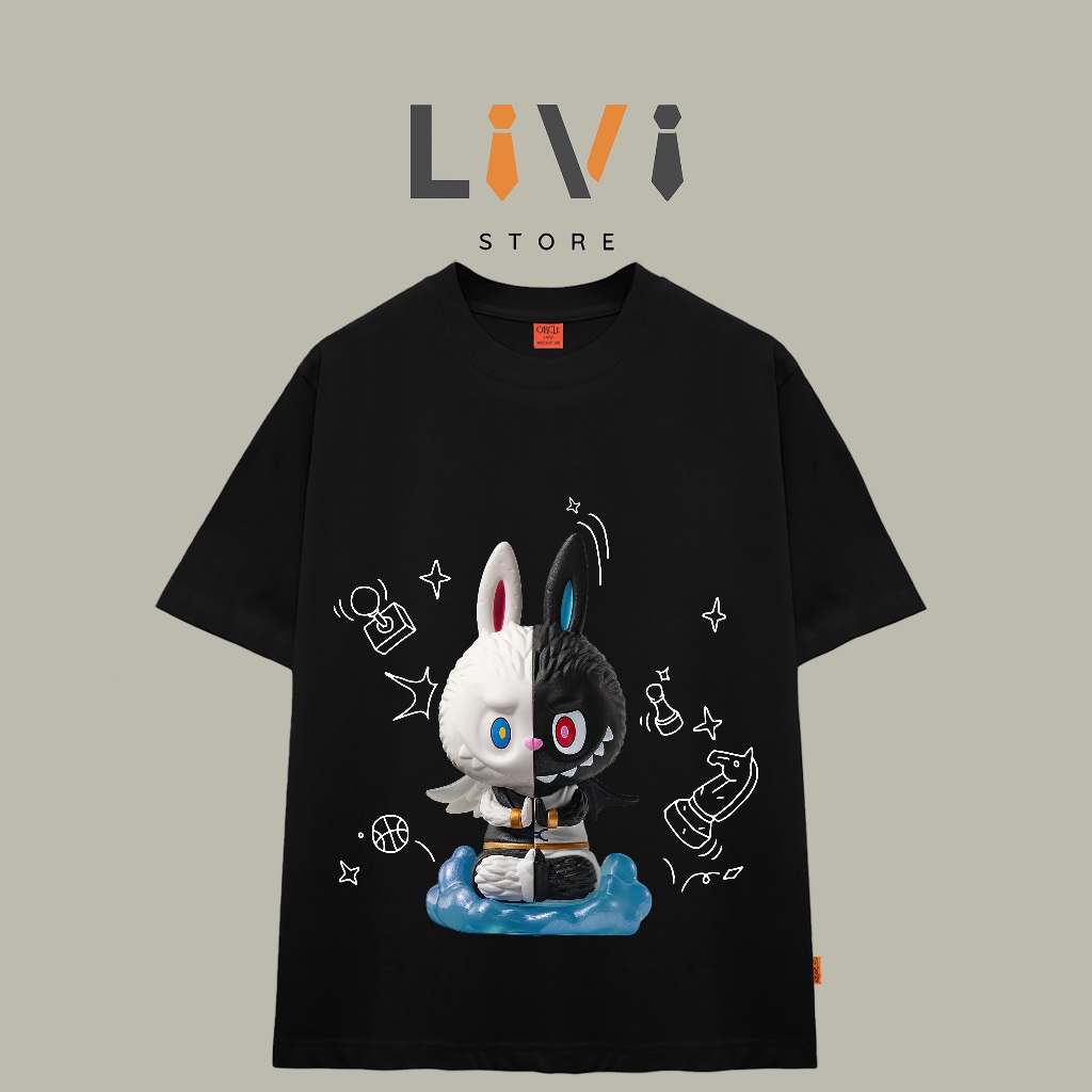 Áo thun Labubu chính hãng LBB89 nam nữ phong cách vải cực xịn – LiVi Store