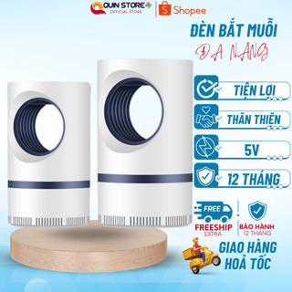 (HANG THANH LÝ XẢ TẾT) Đèn Bắt Muỗi Hình Trụ Nguồn USB An Toàn, Máy Bắt Côn Trùng Dùng Trong Gia Đình