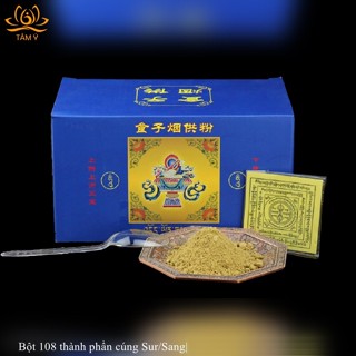 Nhang hương bột 108 thành phần tu viện Tây Tạng Larung Gar cúng Sang cúng Sur đầy đủ nguyên liệu và phụ kiện