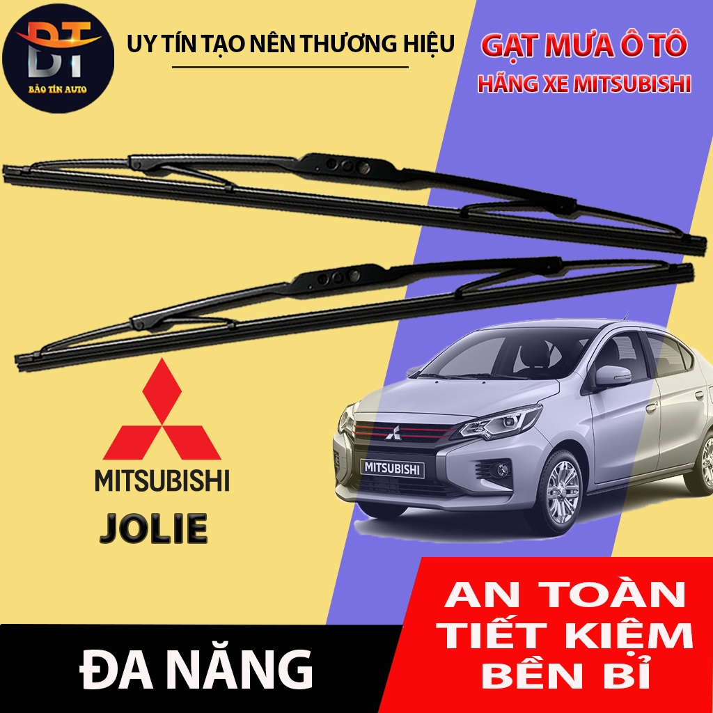 [MITSUBISHI JOLIE] Cần gạt mưa khung xương, chổi gạt mưa xe MITSUBISHI JOLIE, gạt kính xe oto, thanh