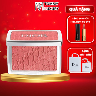 Phấn má hồng di.or rosy glow blush 012 rosewood chính hãng màu cánh hồng khô mịn lì lên chuẩn màu tommy luxury