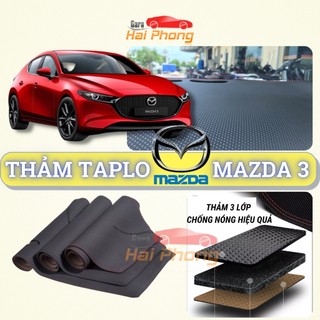 Thảm taplo Mazda 3 2014 - 2024 dập vân Cacbon cao cấp, chống nóng ô tô hiệu quả