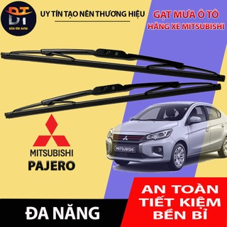 1 Cặp cần gạt mưa khung xương, chổi gạt mưa xe Mitsubishi Pajero Sport , gạt kính xe oto