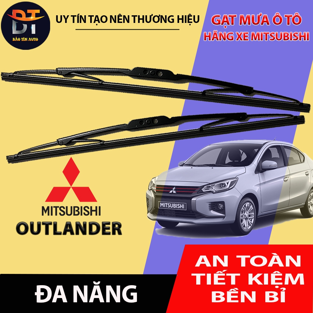 [MITSUBISHI OUTLANDER] Cần gạt mưa khung xương, chổi gạt mưa xe Mitsubishi Outlander, gạt kính xe ot