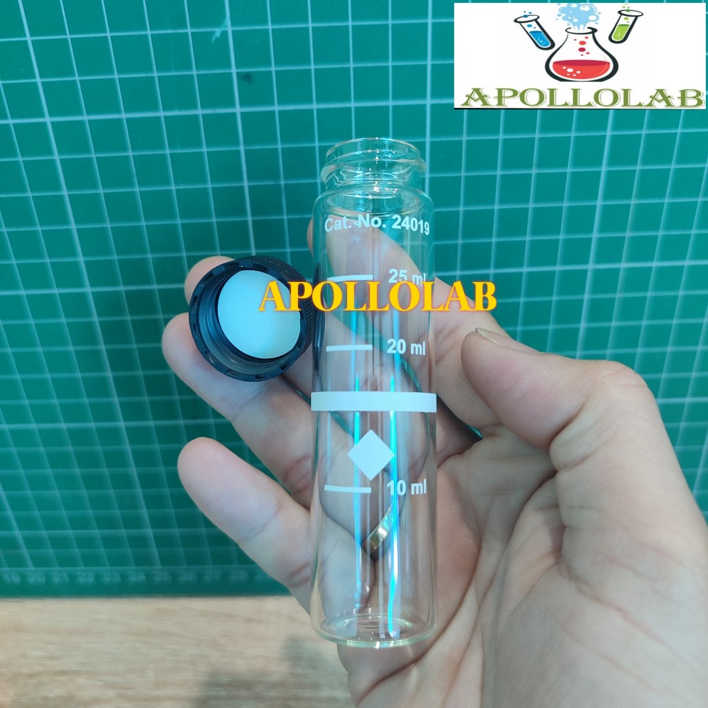 (Hach-Mỹ) 1 cái Cuvet 25ml thủy tinh 2401906 đo mẫu dùng cho máy quang phổ Hach thí nghiệm