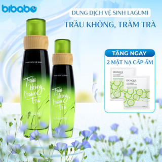 [TẶNG MẶT NẠ] Dung dịch vệ sinh phụ nữ Lagumi chiết xuất trầu không hỗ trợ giảm viên ngứa an toàn cho cả bà bầu 100ml