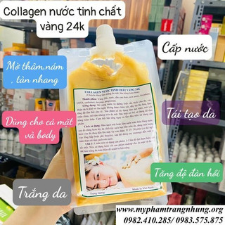 Tắm trắng collagen nước tinh chất vàng 24k gold 1kg