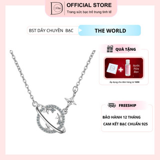 Dây chuyền bạc 925 the World thiết kế mới mẻ trẻ trung xinh xắn đáng yêu dễ thương Dế Bạc - D4457