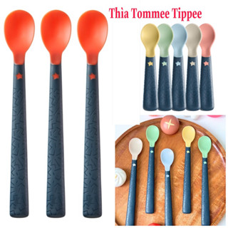 Muỗng Thìa Tommee Tippee kháng khuẩn cho bé ăn dặm. Muỗng ăn dặm cho bé có báo nóng
