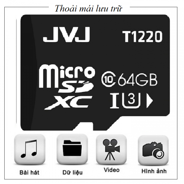 Thẻ nhớ JVJ Micro Class10 SDXC 64Gb