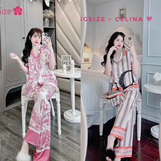 Đồ bộ mặc nhà pizama tay dài-size 50 đến 80kg