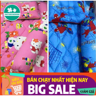[CAO CẤP ]Bộ nệm gối ĐỦ MẪU 3món đi học CTV-GIÁ SỈ XƯỞNG (cotton THẮNG Lợi )KÈM TÚI ĐỰNÂ