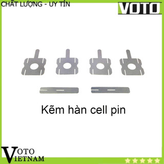 Bộ kẽm hàn cell pin 18650 kẽm vuông và kẽm dài 6 món