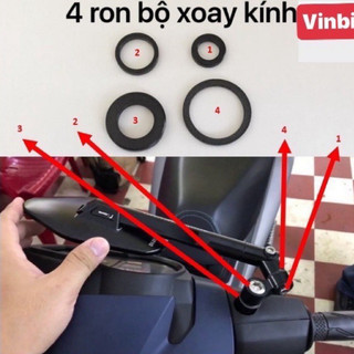 Bộ ron chế xoay gương , xoay kính gập 360