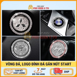 Vòng đá trang trí nút STAR STOP cho xe hơi - Trang Trí Nút Khởi Động Xe Ô Tô