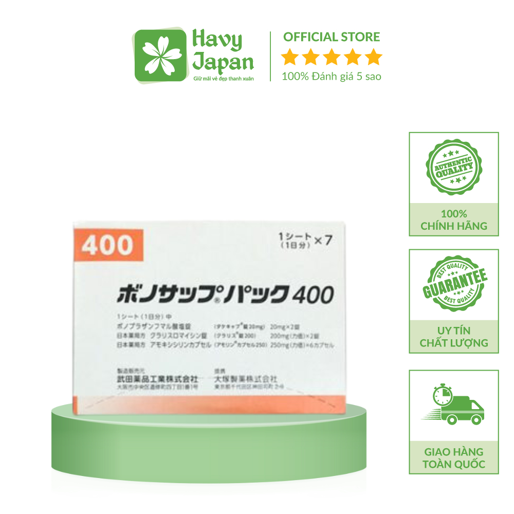 Viên Uống Lansup Hỗ Trợ Cải Thiện Vi Khuẩn HP Dạ Dày 400 10 Viên x 7 Vỉ Nhật Bản