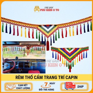 Rèm trang trí xe ô tô /Rèm thổ cẩm trang trí capin ô tô xe tải