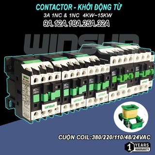 Bộ khởi động từ contactor 9a 12a 18a 25a 32a