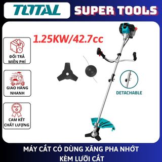Total máy cắt cỏ dùng xăng pha nhớt kèm lưỡi cắt 2hp tp5434421