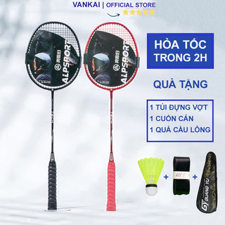 Vợt cầu lông đã đan lưới ALPSport chính hãng khung carbon 84g 4U/G5 khung nhẹ giá tốt