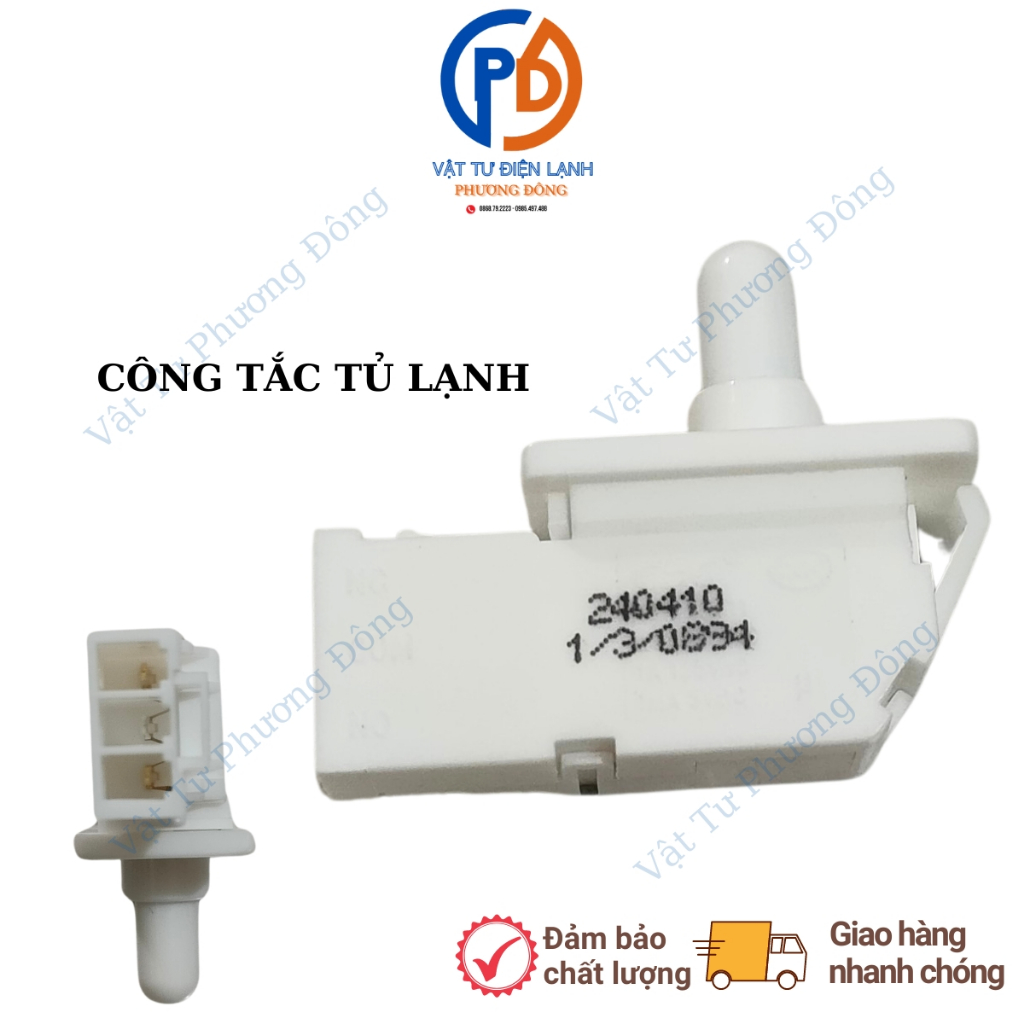 Công tắc cánh 3 chân cài cho tủ lạnh HITACHI AQUA SHARP, công tắc đèn tủ quần áo đa năng Tốt