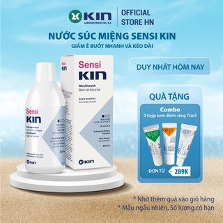 Nước súc miệng sensi kin giảm ê buốt, ngăn ngừa tái phát cho răng nhạy cảm 250ml