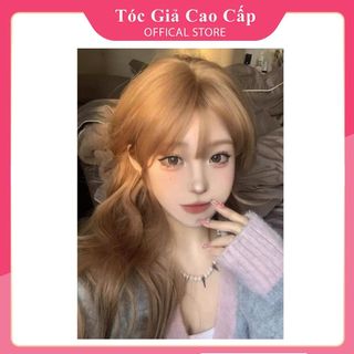 Tóc giả nguyên đầu nữ đẹp xoăn 🚗FREESHIP❤️❤️ cả đầu 8136