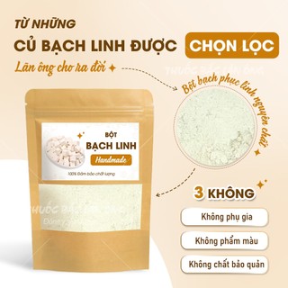 Bột bạch linh 1kg, bột bạch phục linh, nguyên chất, thơm mịn, dùng pha uống, đắp mặt - Lãn Ông