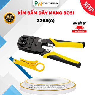 Kìm bấm dây mạng bosi tools 3468, màu vàng