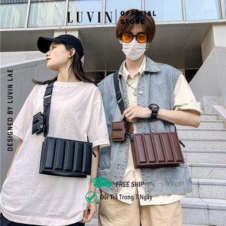 Túi Đeo Chéo Da LUVIN Cao Cấp, Thiết Kế Đứng Form Trẻ Trung Năng Động, Phù Hợp Sử Dụng Hàng Ngày