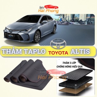 Thảm taplo Toyota Altis 2014 - 2021 dập vân Cacbon cao cấp, chống nóng ô tô hiệu quả