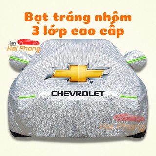 Bạt Phủ Xe Ô Tô Chevrolet Spark, Colorado, Trailblazer, Aveo, Cruze, Orlando, Captiva - Chất Liệu Bạt Tráng Nhôm 3 Lớp
