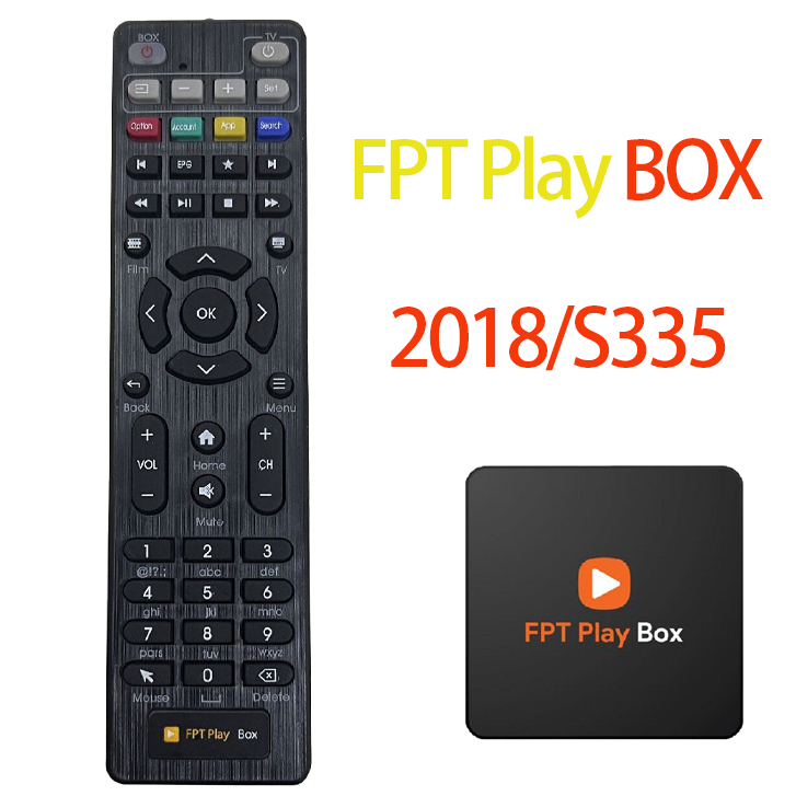 [Rẻ nhất 20K] Remote Điều Khiển Thay Thế Cho FPT Play Box 2018 S335 (Loại Mỏng) hàng mới 100% bh mới