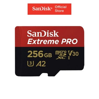 Thẻ nhớ microsdxc sandisk extreme pro v30 a2 256gb 200mb/s sdsqxcd-256g-gn6ma
