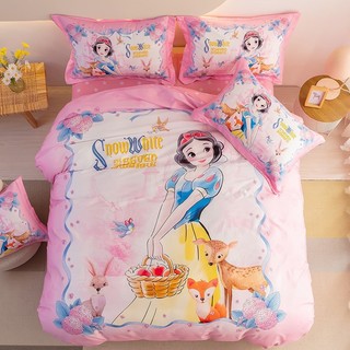 Bộ Chăn Ga Gối Cotton 100% Cao Cấp Cho Bé Gái