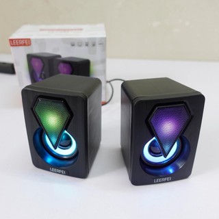 Loa máy tính, loa vi tính mini, loa mini YST-1046 Led âm thanh cực chất cho mọi dòng PC laptop