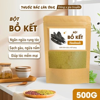 500g Bột bồ kết đã rang thơm, bồ kết túi lọc sạch gàu,ngăn rụng tóc, nấm ngứa da đầu - Lãn Ông