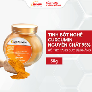 Tinh bột nghệ Curcumin nguyên chất 95% Baniphar tăng sức đề kháng cho người lớn hộp 50gr