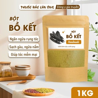 1kg Bột bồ kết đã rang thơm, bồ kết túi lọc sạch gàu,ngăn rụng tóc, nấm ngứa da đầu - Lãn Ông