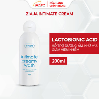 Dung dịch vệ sinh phụ nữ Intimate Ziaja bổ sung Lactobionic Acid ngăn ngừa lão hóa, gia tăng độ đàn hồi 200ml