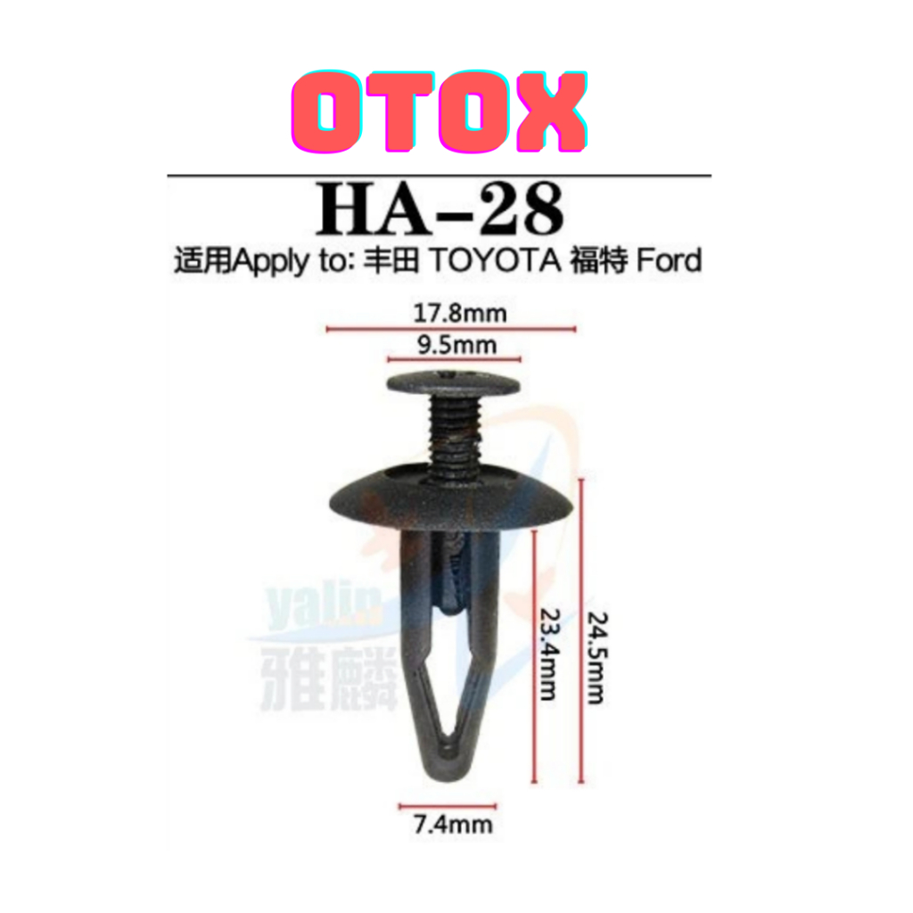 Bộ 20 đinh tán, chốt vít nở vit Nhựa Loại 1 cho xe hơi ô tô toyota Chất Liệu Nhựa Nylon Polyme AHA28