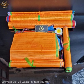 Cờ Lung-ta, Cờ Phật giáo Mật tông Tây Tạng, Cầu Nguyện, Phong Mã, Kim Cương Thừa, treo ngoài trời, cờ có nhiều kinh chú