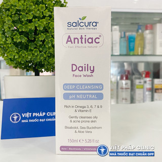 Sữa rửa mặt ngăn ngừa mụn salcura daily antiac face wash 150ml